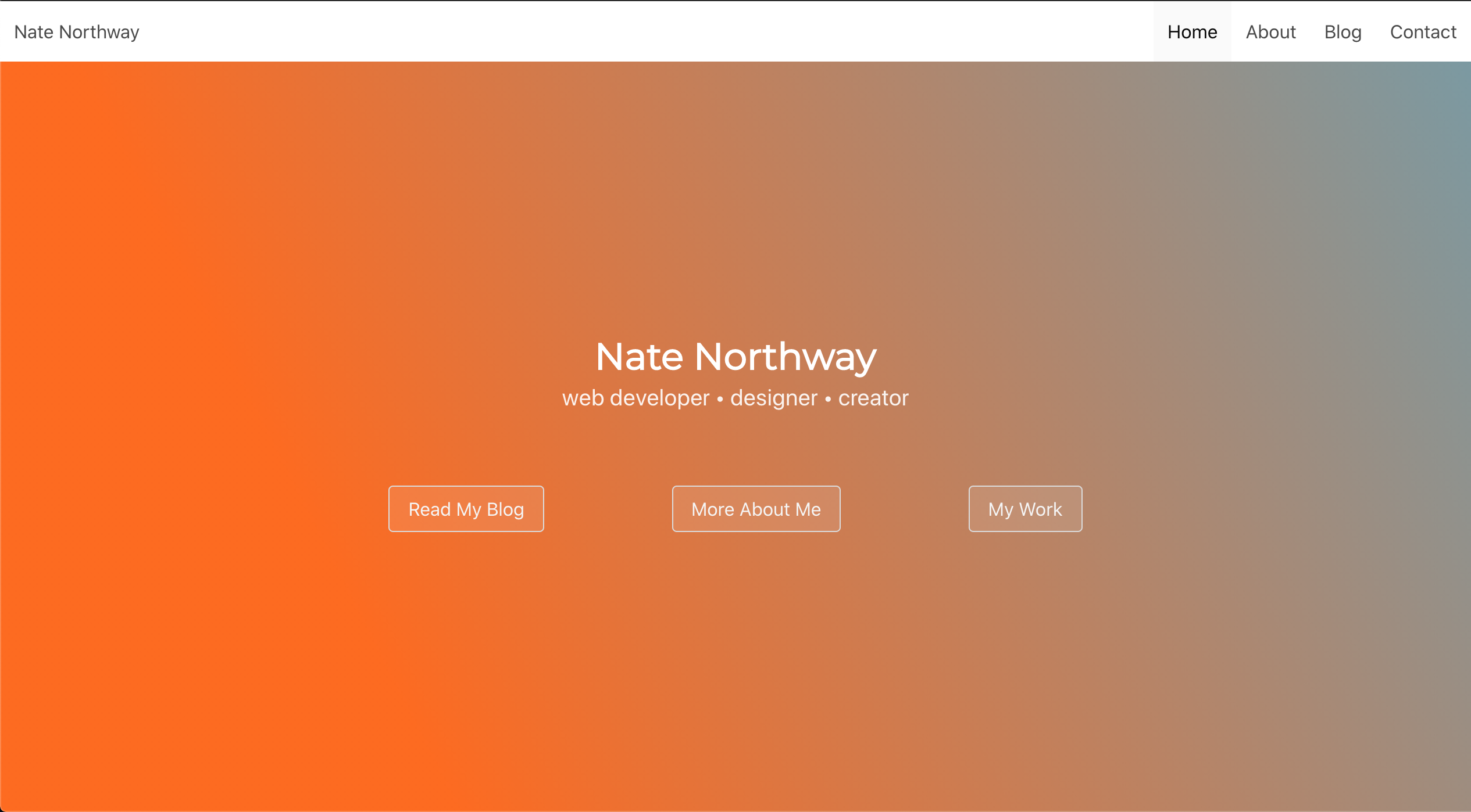 Nate Northway's Site Built With Topik